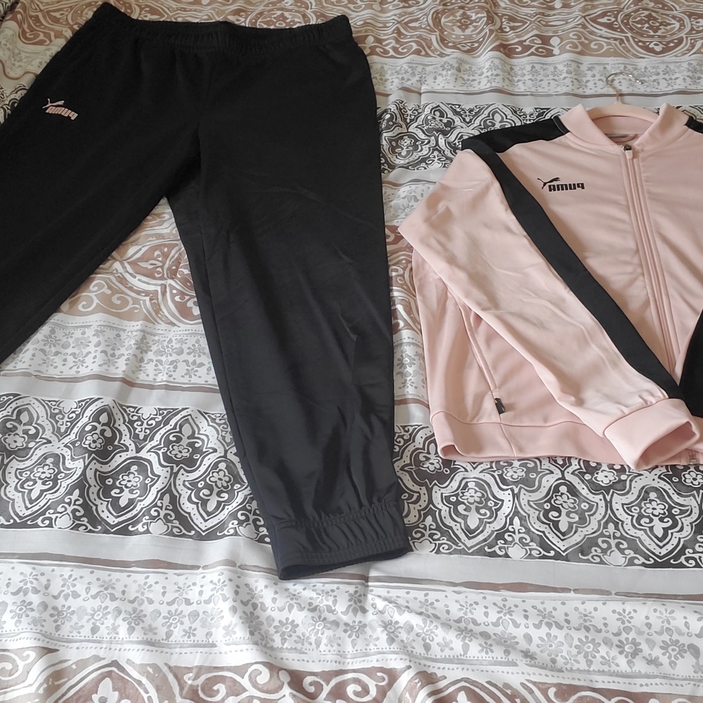 Puma Pink and Black Athletic Track Set